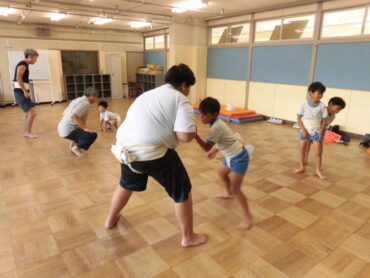 伏木場所に向けた相撲練習